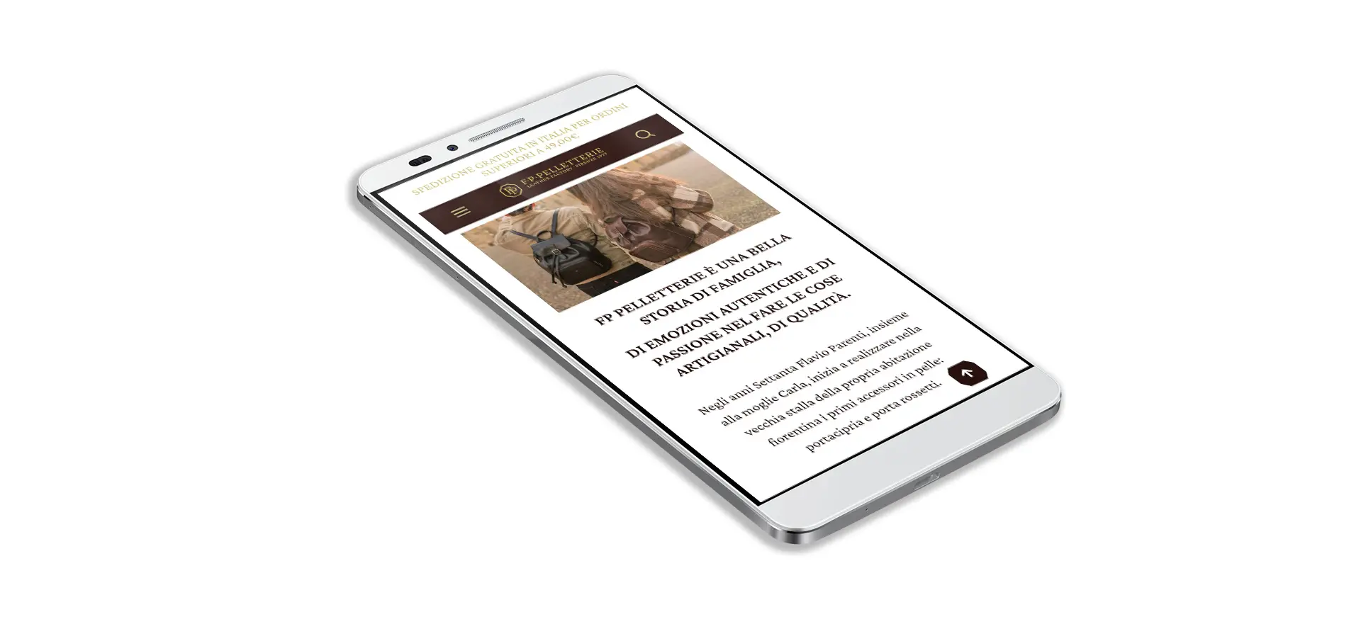 FP Pelletterie — E-commerce e Landing Page